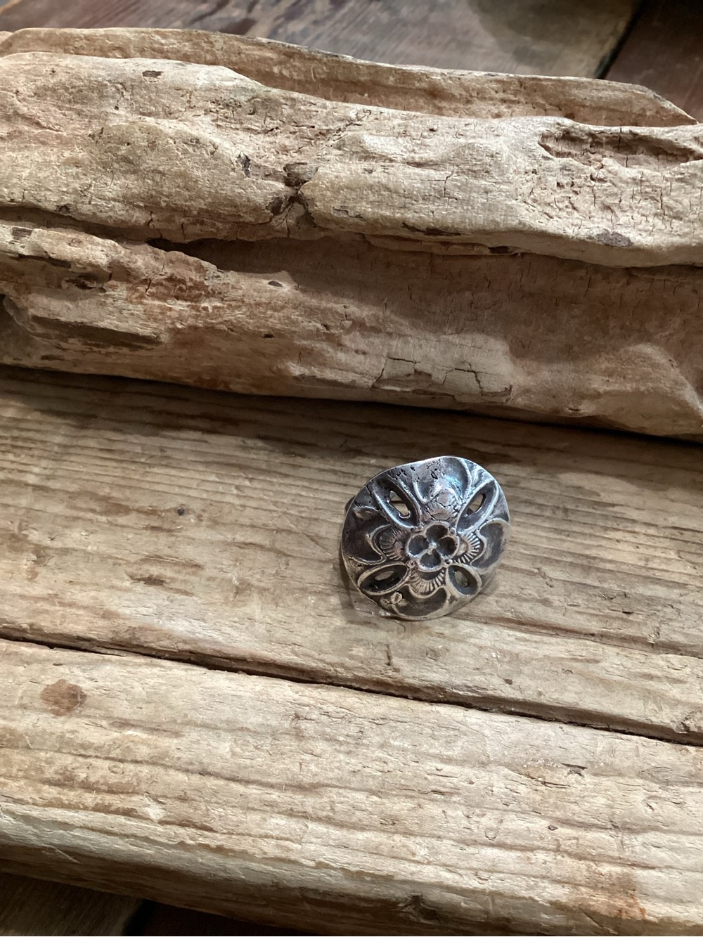 Sterling Silver Concho Ring